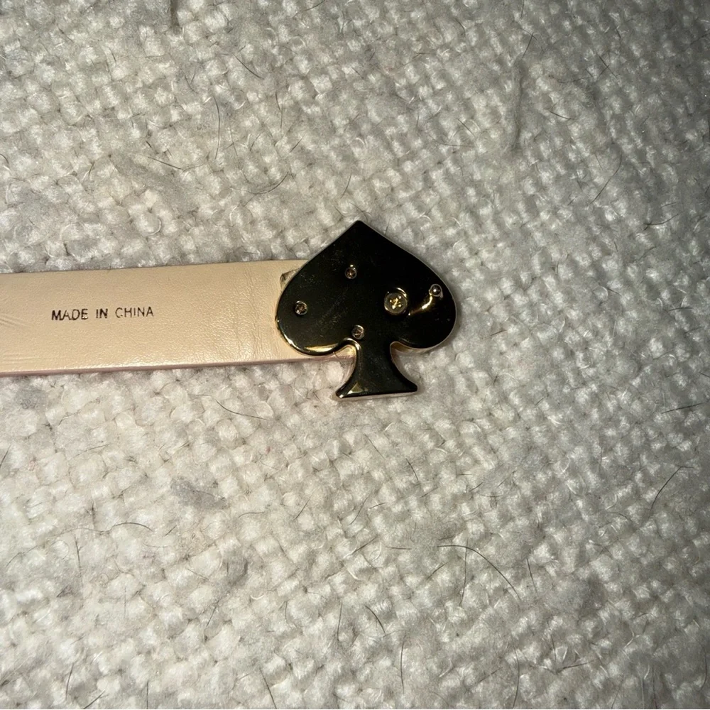 Kate Spade Pink Leather Spade Belt small